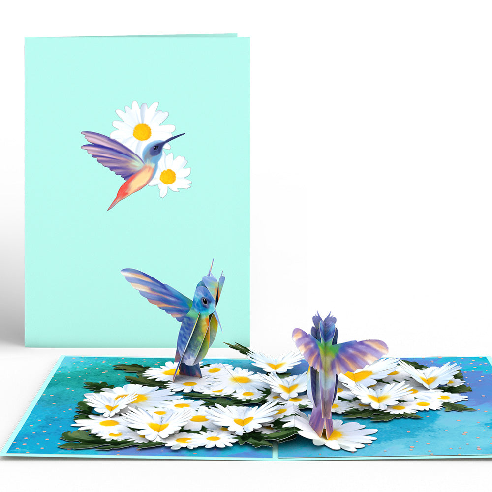 Hummingbirds Pop-Up Card